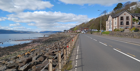 The A78 runs along the coast between North Ayrshire and Inverclyde Skelmorlie Water Mains Upgrade
