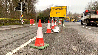 Traffic Management on Auchenhowie Road