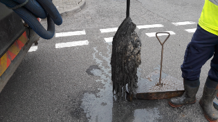 Rags blocking sewers