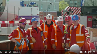 Shieldhall Tunnel International team